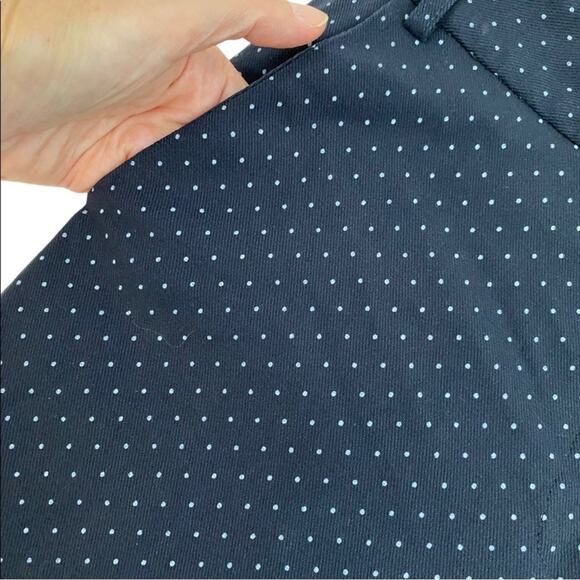 OVI Small Blue & White Polka Dots Straight Leg Skinny Pants - Picture 5 of 13